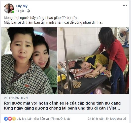 cong dong lgbt viet chung tay giup do cap dong tinh nu dang tung ngay gang guong chong lai benh ung thu di can