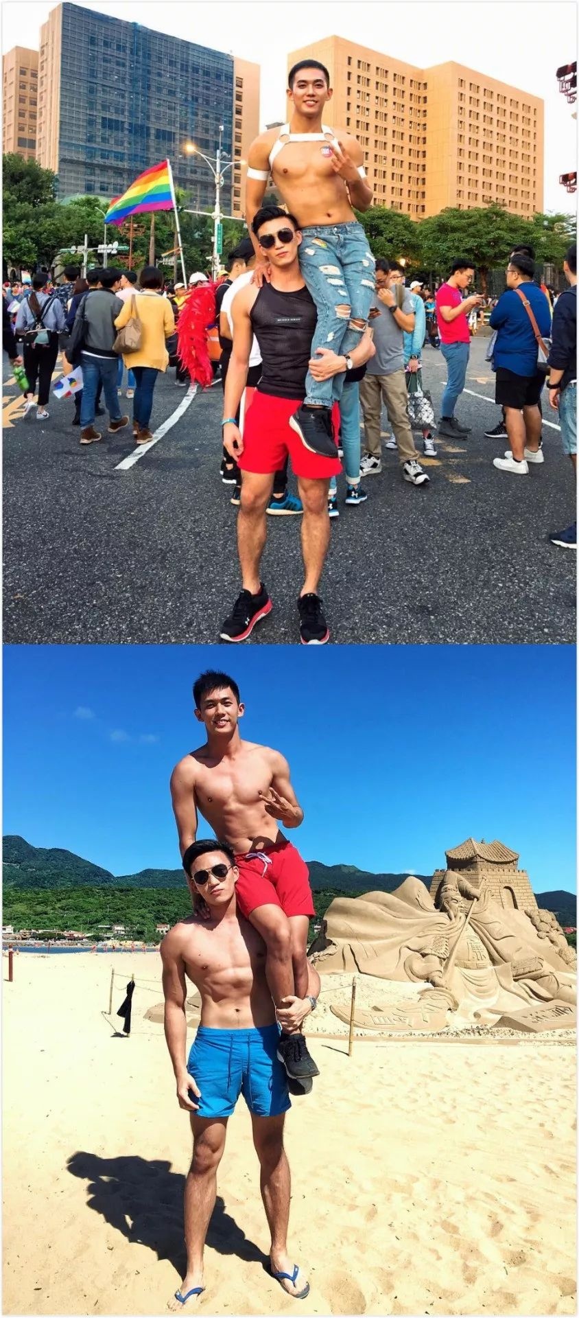 cap dong tinh nam dep ca doi so huu than hinh chan mau khien chi em tiec hui hui
