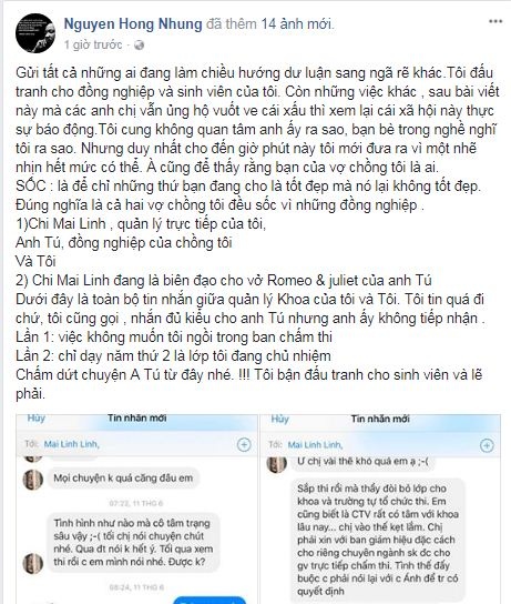 sau khi buc xuc voi nha truong viec giang day cua vo nghe si xuan bac bat ngo co thay doi