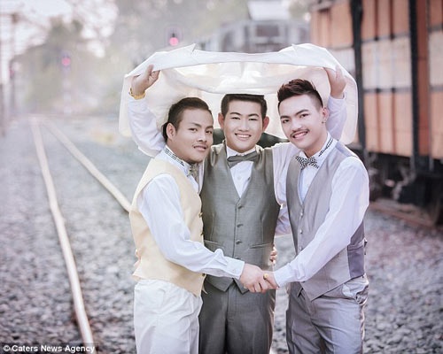 nhung dam cuoi dong tinh nam 3 nguoi tren the gioi ma ban chua he biet