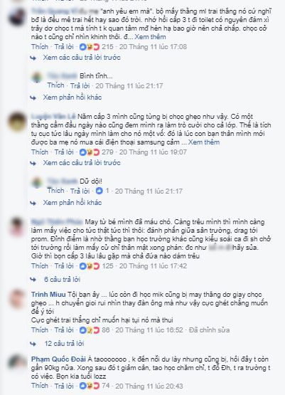 video hoc sinh dong tinh bi ban trong lop choc gheo gay buc xuc