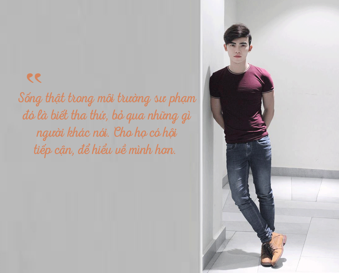 trong huu suot nhieu nam moi vao nghe su pham toi luon phai song che giau la chinh minh