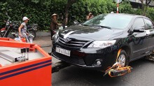 TP HCM: Chây ì không ký biên bản vi phạm, hai xe ô tô bị cưỡng chế