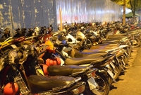 can canh loat bai xe trai phep khong thue trong cong vien giua thu do