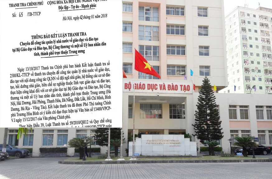 bo gddt can chan chinh truoc hang loat sai sot sau khi bi thanh tra