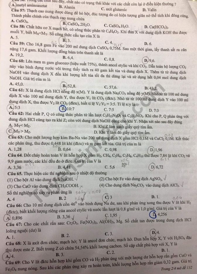 de thi thu thpt quoc gia 2019 mon hoa hoc thpt chuyen khoa hoc tu nhien