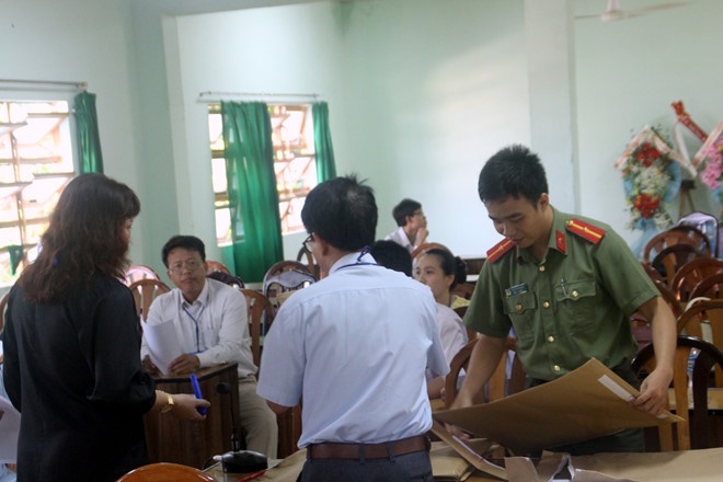 moi bo cong an theo doi qua trinh danh phach bai thi hoc sinh gioi quoc gia de dam bao an toan