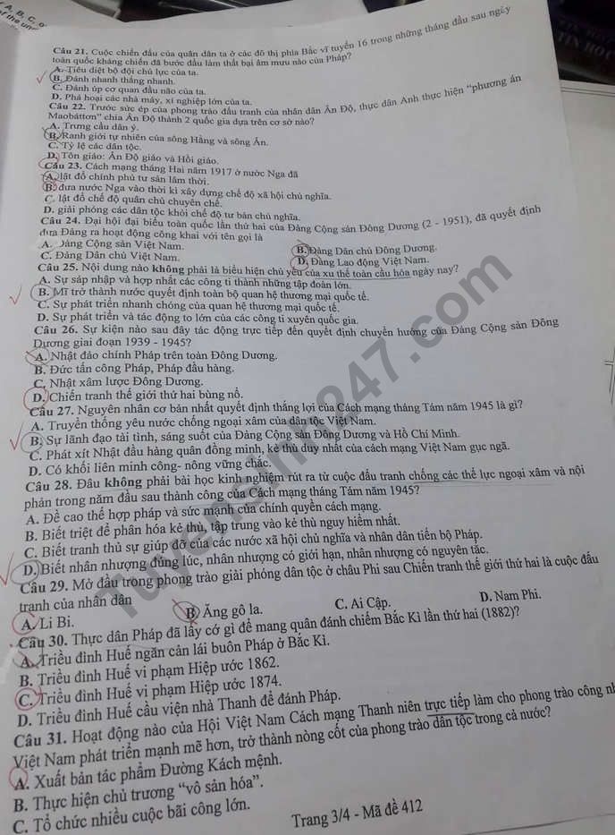 de thi thu thpt quoc gia 2019 mon lich su so gddt bac ninh