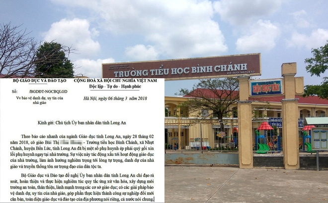 bo truong giao duc de nghi tinh long an bao ve danh du nha giao sau tin co giao bi ep quy goi xin loi