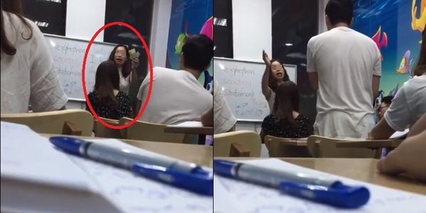 co giao tieng anh chui hoc vien la con lon khi ca hai nguoi deu ghe gom