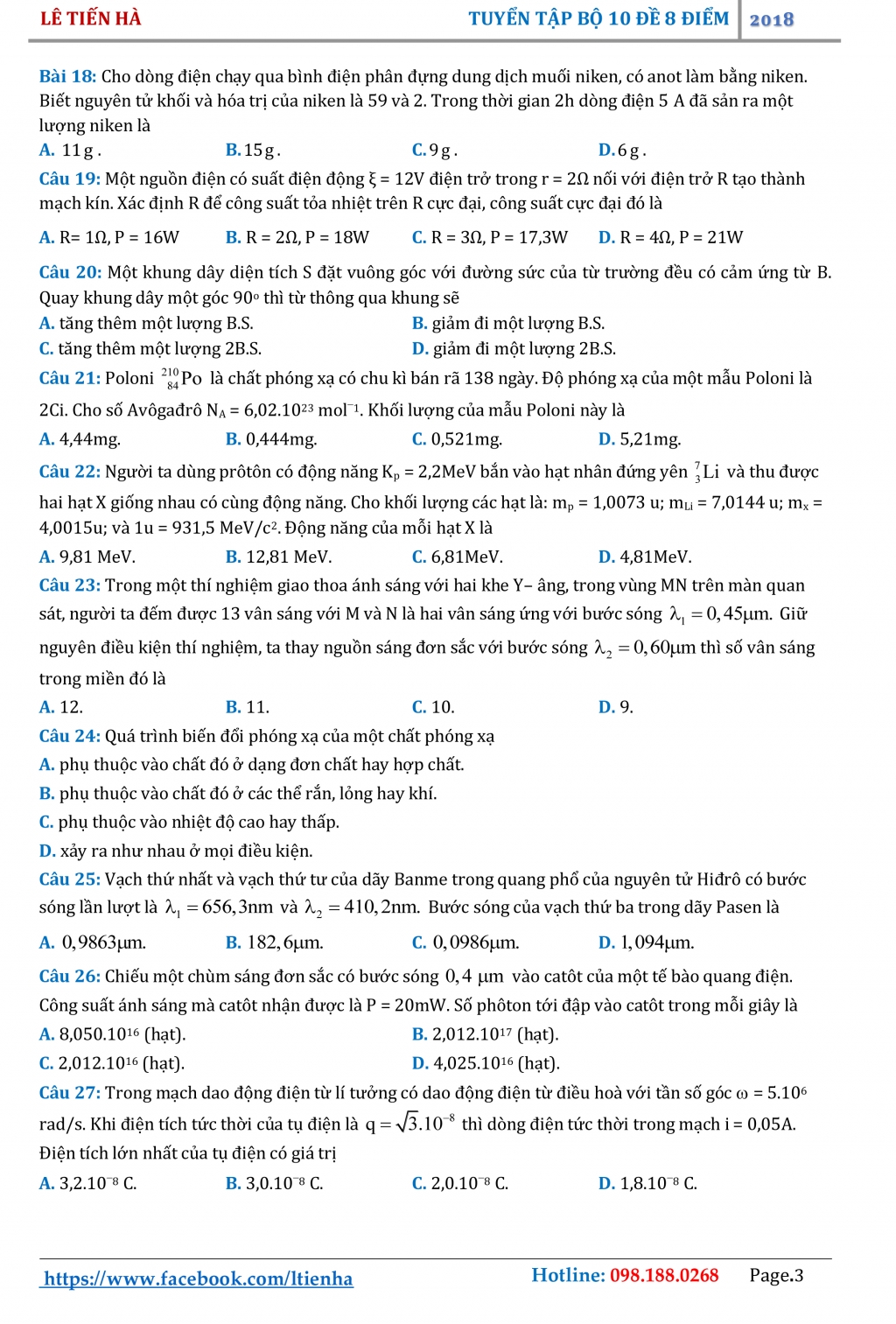 bo 10 de 8 diem mon vat ly on thi thpt quoc gia 2018 de so 7