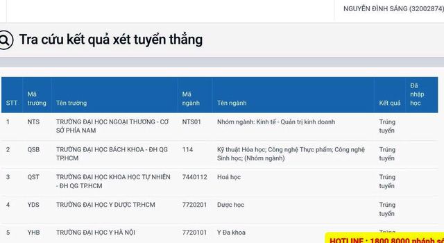 trung tuyen cung luc 5 truong dai hoc nam sinh mo coi cha tran tro truoc ngay hoc