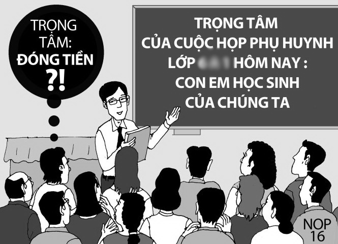 phu huynh dong tien mua tivi dong ca tien dien ngu trua