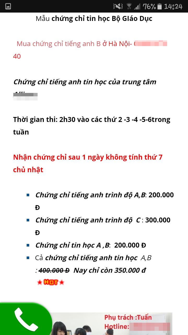 chung chi tin hoc a b c bo dung cap moi trung tam van ban tran lan