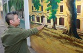 Tâm sự của tác giả bức tranh tường 'khủng' ở trường THPT Phan Đình Phùng