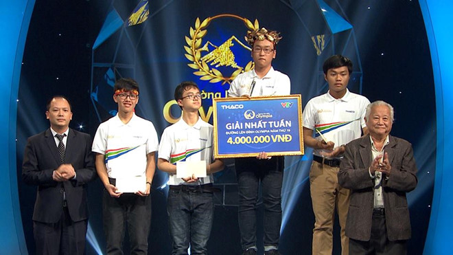 10X Thái Bình thắng cách biệt ở cả 4 vòng thi Olympia 10x thai binh thang cach biet o ca 4 vong thi olympia