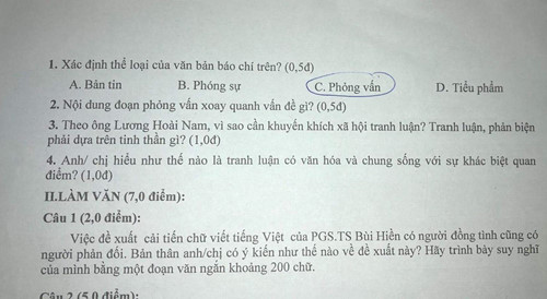 hoc sinh hoc cach phan bien qua de thi tieng viet thanh tieq viet