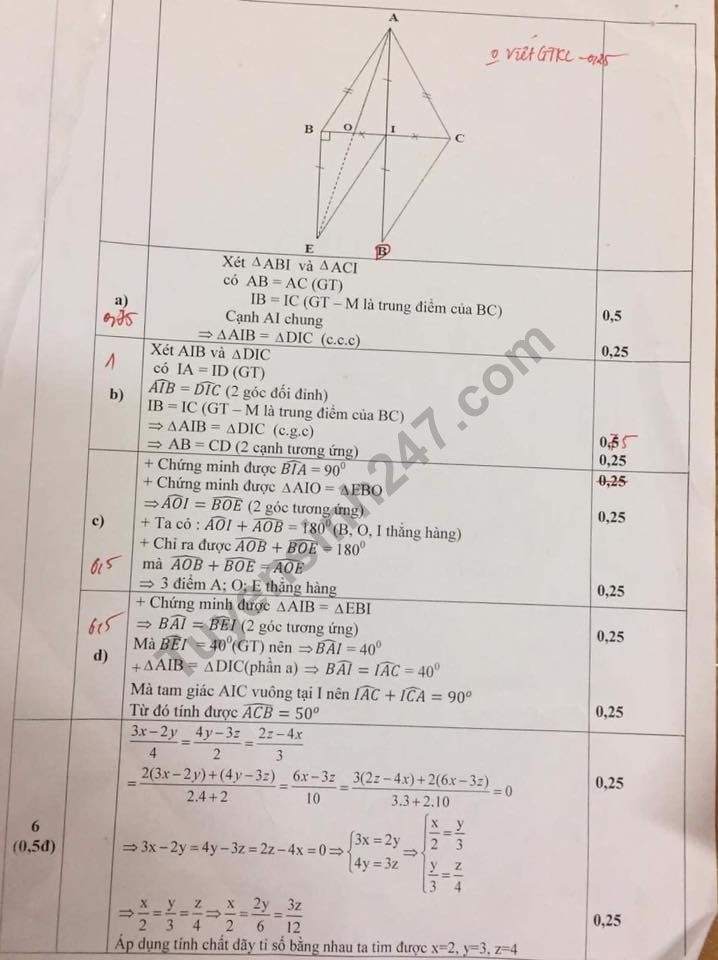 Đề thi học kì 1 lớp 7 môn Toán THCS Dịch Vọng năm 2018 de thi hoc ki 1 lop 7 mon toan thcs dich vong nam 2018