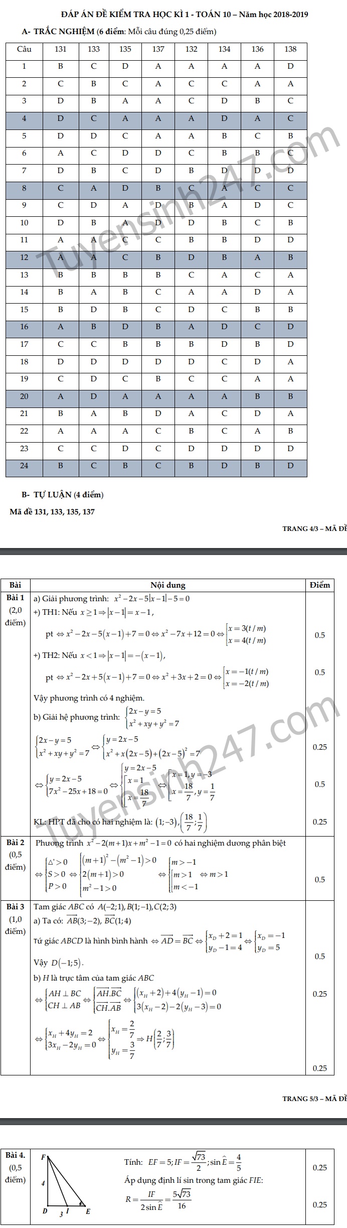 Đề thi học kì 1 lớp 10 môn Toán THPT M.V. Lômônôxốp năm 2018 de thi hoc ki 1 lop 10 mon toan thpt mv lomonoxop nam 2018