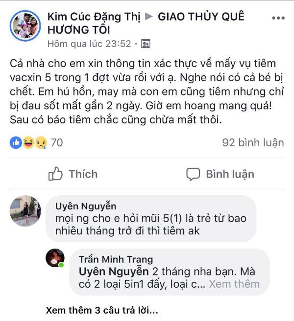 Vụ hai trẻ tử vong sau tiêm chủng: Trung tâm Y tế Dự phòng tỉnh lên tiếng vu hai tre tu vong sau tiem chung trung tam y te du phong tinh len tieng