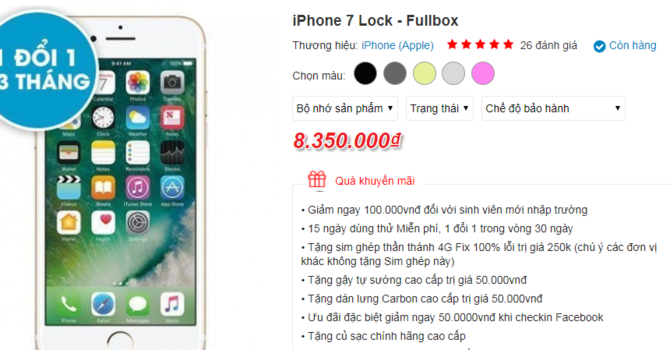 iphone tiep tuc giam sau truoc ngay ra mat iphone 8