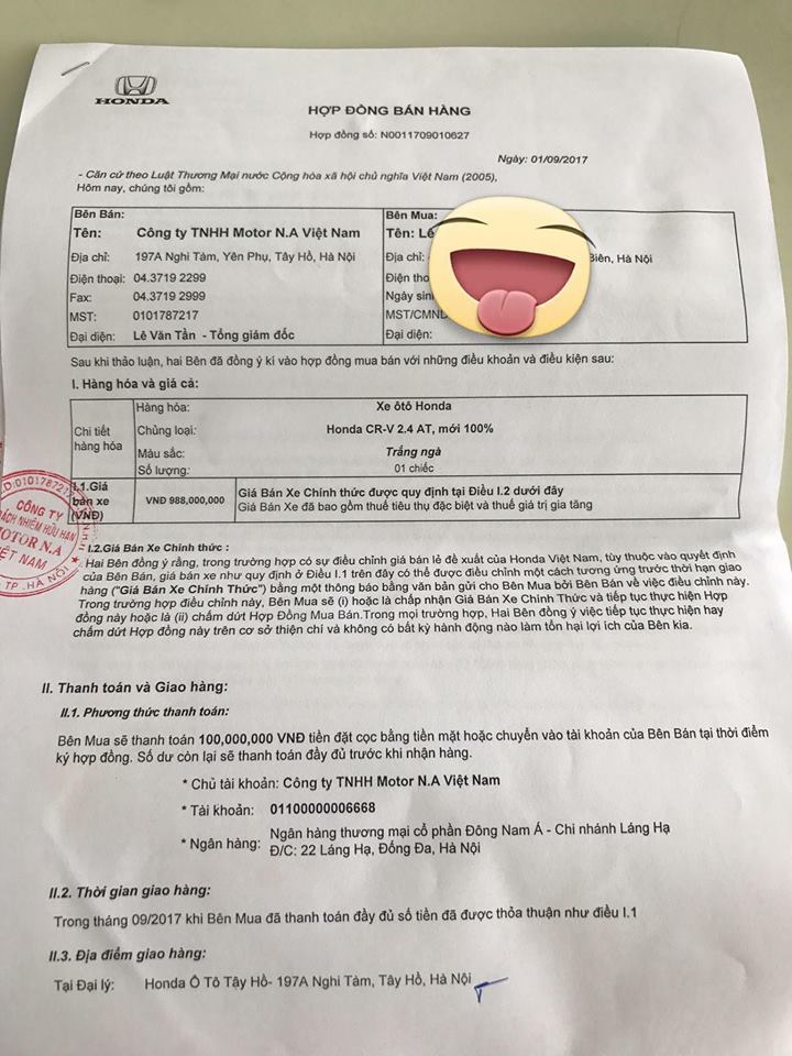nhieu khach hang to bi boi tin khi dat coc mua xe honda cr v